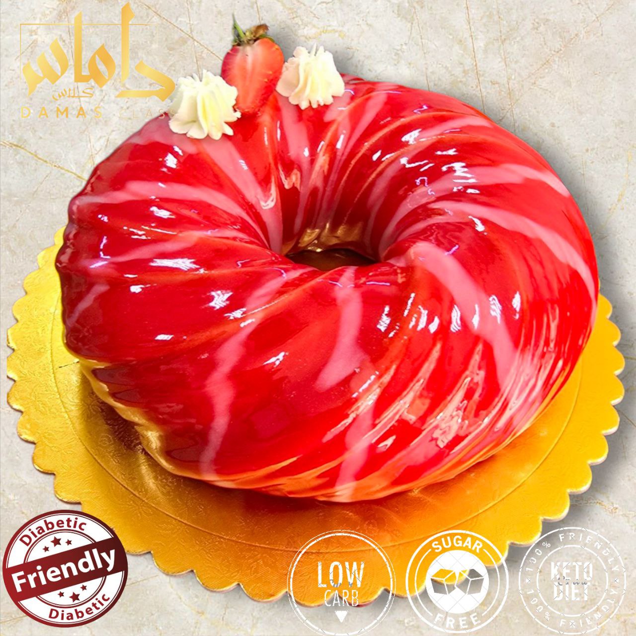 قالب كيك ريد فيلفيت 1000G Red velvet cake 6 people