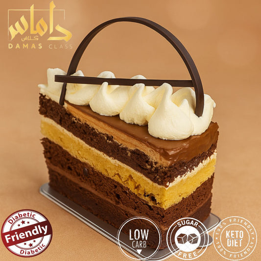 قطعة كيك شوكلاته كيتو دايت  Keto diet chocolate cake 1