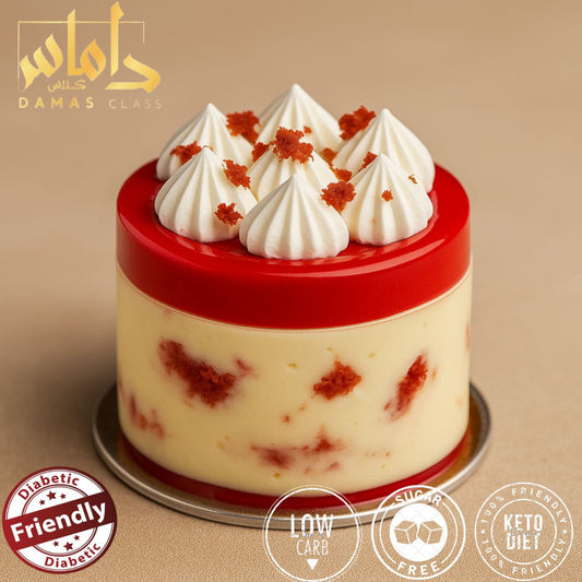 قطعة كيك ريد فيلفيت Red velvet cake piece1