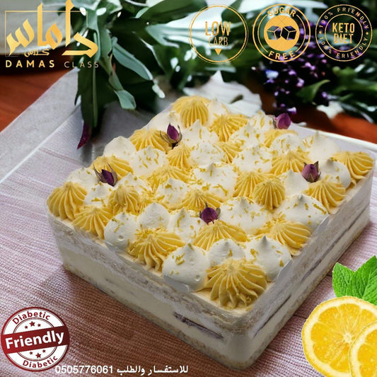 كيك ليمون كيتو دايت Lemon mousse keto diet